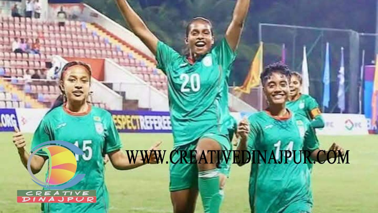 বীরগঞ্জের শান্তি মার্ডির হ্যাটট্রিকে  সাফ জয়ের আনন্দে ভাসলো বাংলাদেশ