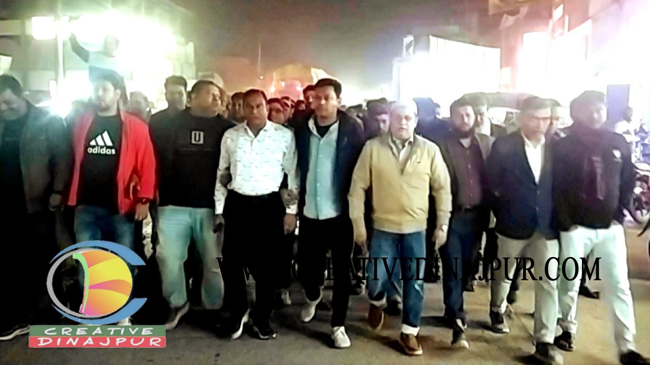 বিরামপুরে তারেক রহমানের আগমন উপলক্ষে হিলিতে বিএনপির স্বাগত মিছিল