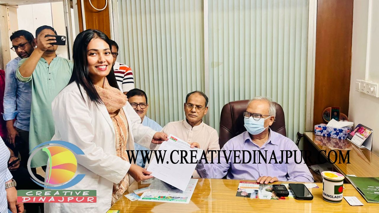 সংরক্ষিত নারী আসনে মনোনয়ন ফরম সংগ্রহ করলেন ডা. উম্মে হানি পৃথ্বী