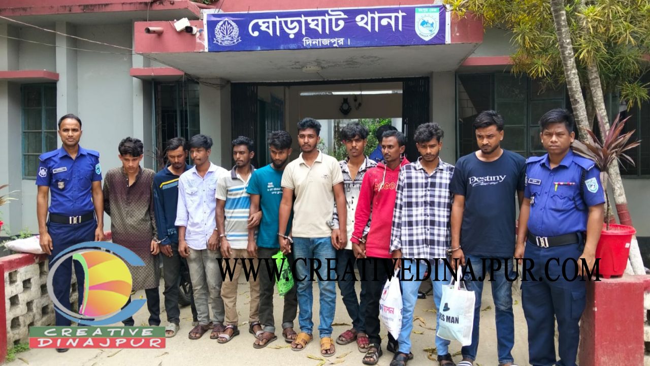 ঘোড়াঘাটে বাংলা মদের আসরে অভিযান, ৯ জনের কারাদণ্ড