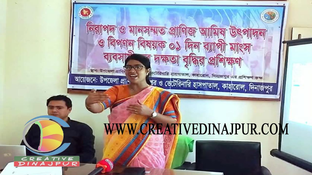 কাহরোলে মাংস ব্যবসায়ীদের দক্ষতা বৃদ্ধিতে দিনব্যাপী প্রশিক্ষণ অনুষ্ঠিত  