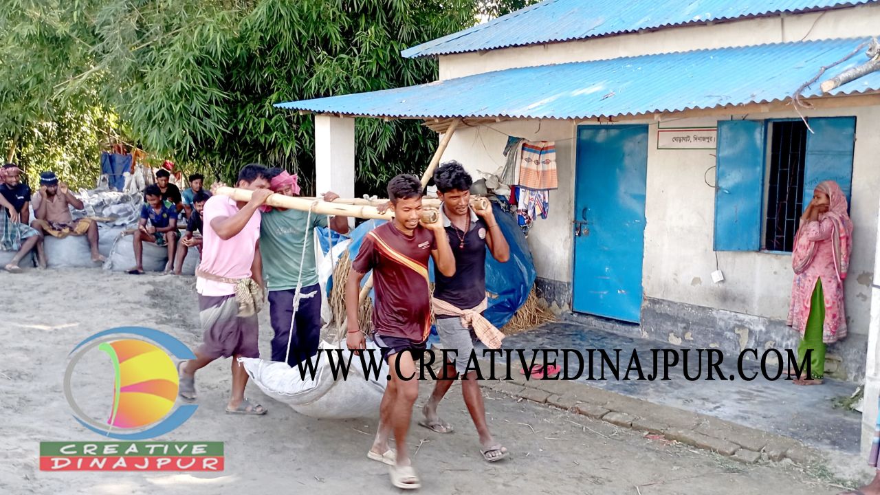 সংবাদ প্রকাশের পরই ঘোড়াঘাটের করতোয়া নদীতে জরুরি ভাঙনরোধ কাজ শুরু