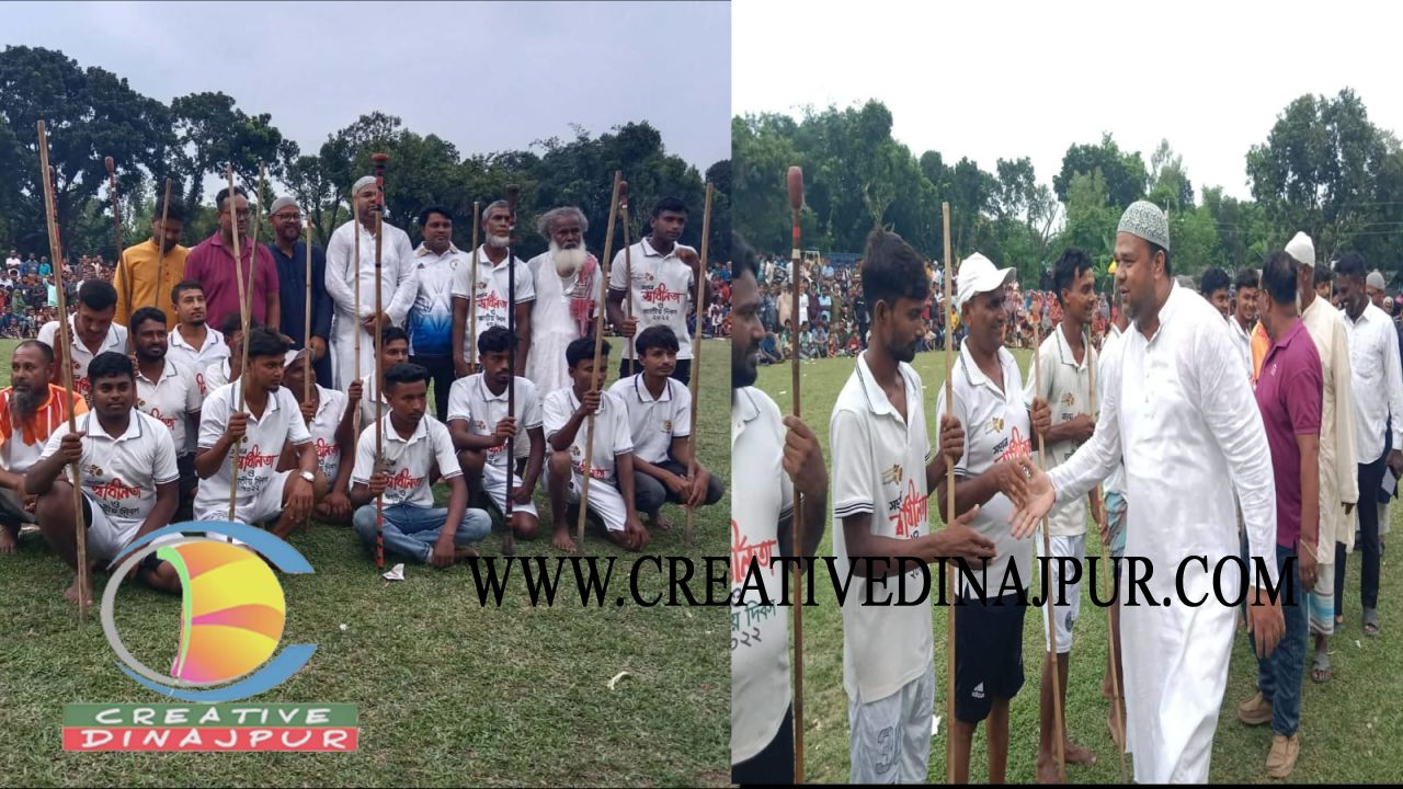 বীরগঞ্জে আবহমান গ্রাম বাংলার ঐতিহ্যবাহী লাঠি খেলা অনুষ্ঠিত 