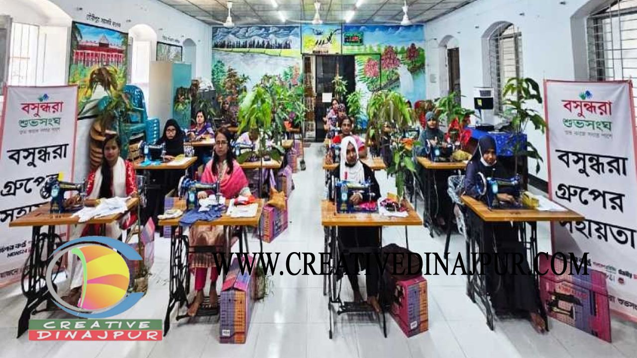 বসুন্ধরা গ্রুপের উদ্যোগে সেলাই মেশিনে বদলাবে ২০ নারীর জীবন